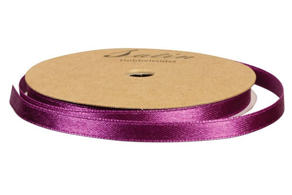 Satinbånd 3mm 10m mørk lilla
